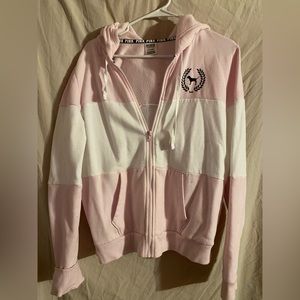 LIKE-NEW Pink Victoria’s Secret Zip-Up Hoodie